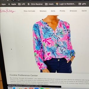 Lilly Pulitzer Elsa Silk Top